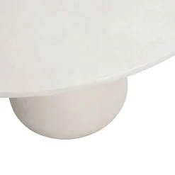 Discount WOOOD Damon eettafel betonlook wit 76xø100