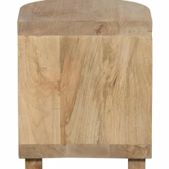 Online WOOOD Darren halfronde bijzettafel mango hout naturel