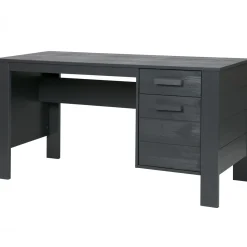 WOOOD Dennis bureau grenen steel grey geborsteld Staalgrijs