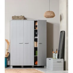 Clearance WOOOD Dennis speelgoedkist geborsteld betongrijs