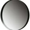 WOOOD Doutzen spiegel metaal zwart ø50 cm