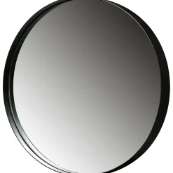 WOOOD Doutzen spiegel metaal zwart ø50 cm