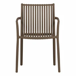 Outlet WOOOD Easy going tuinstoel kunststof Middenbruin