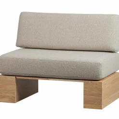 Outlet WOOOD Eat Up muurbankje inclusief kussens beige eiken naturel Naturel mat