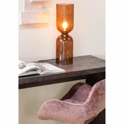 Sale WOOOD Eliva eetkamerstoel structure velvet - set van 2 Paars