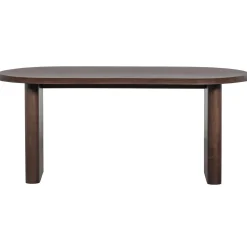 Online WOOOD Ellips eetkamertafel mango hout walnoot 90x180 cm