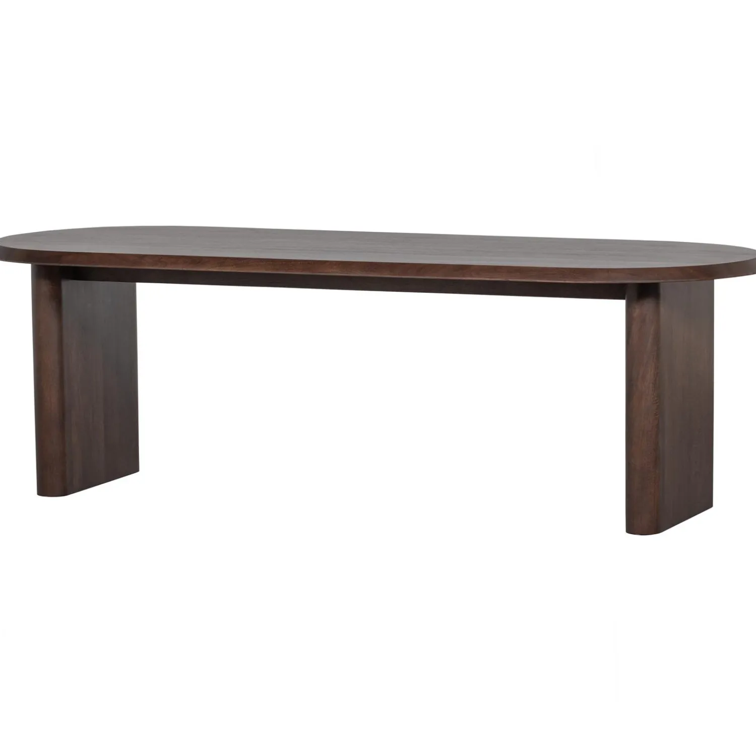 WOOOD Ellips eetkamertafel mango hout walnoot 90x240 cm