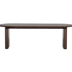 WOOOD Ellips eetkamertafel mango hout walnoot 90x240 cm