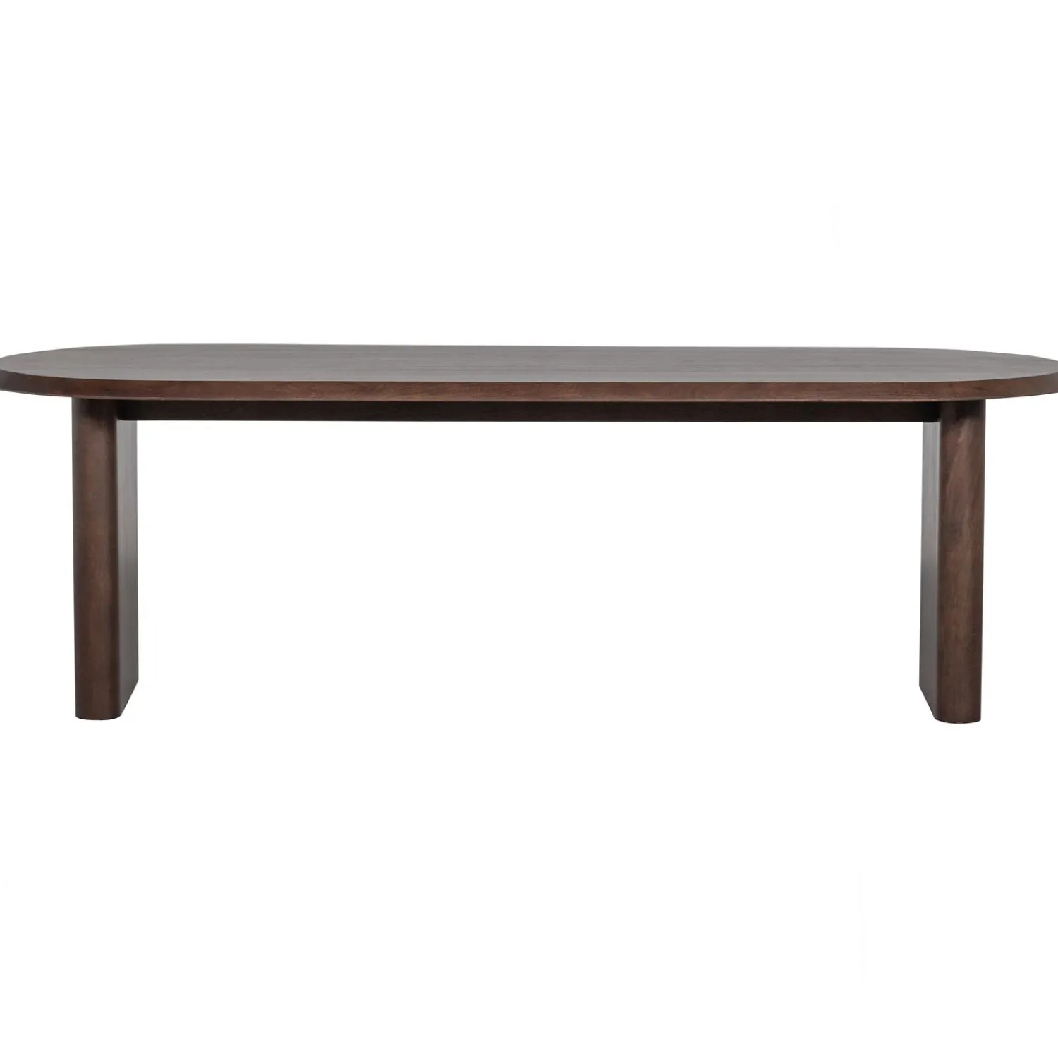 WOOOD Ellips eetkamertafel mango hout walnoot 90x240 cm