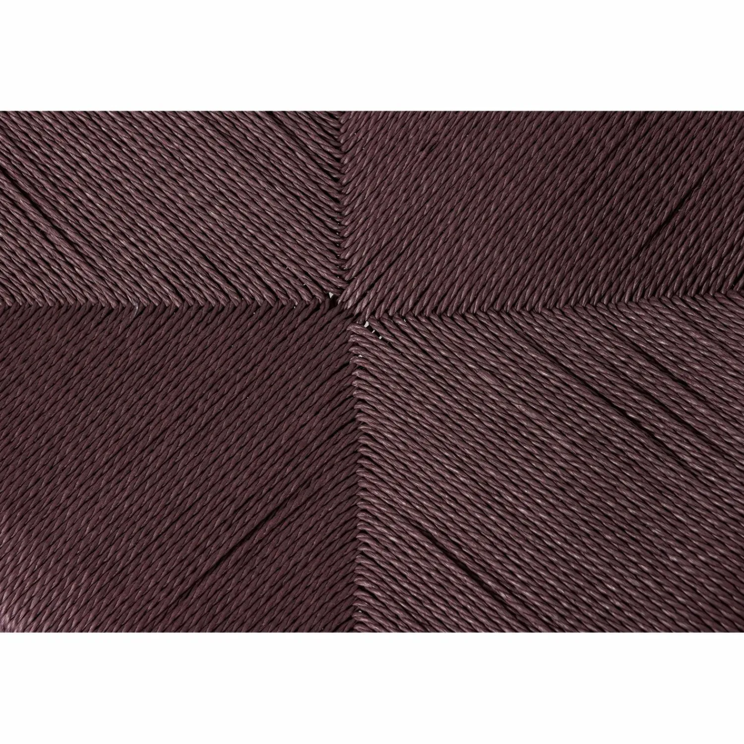 Outlet WOOOD Embrace eetkamerstoel hout gevlochten zitting donkerbruin