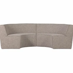 Clearance WOOOD Europa 4-zits eetbank geweven stof Zand melange