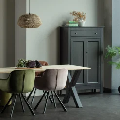 Clearance WOOOD Eva meidenkast grenen diep Zwart