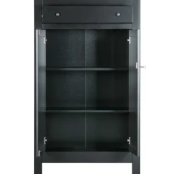 Clearance WOOOD Eva meidenkast grenen diep Zwart