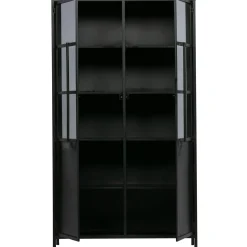 Outlet WOOOD Exhibit vitrinekast metaal Zwart