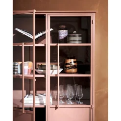 New WOOOD Exhibit vitrinekast metaal Tan