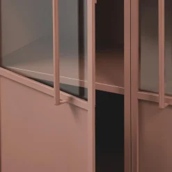 New WOOOD Exhibit vitrinekast metaal Tan