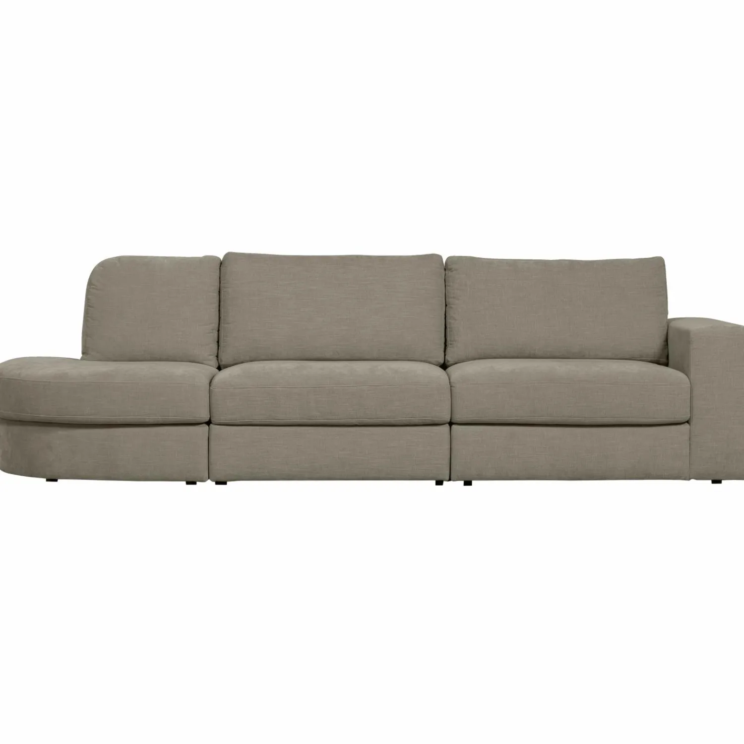 Discount WOOOD Family bank 2,5-zits ronding links Warm grijs