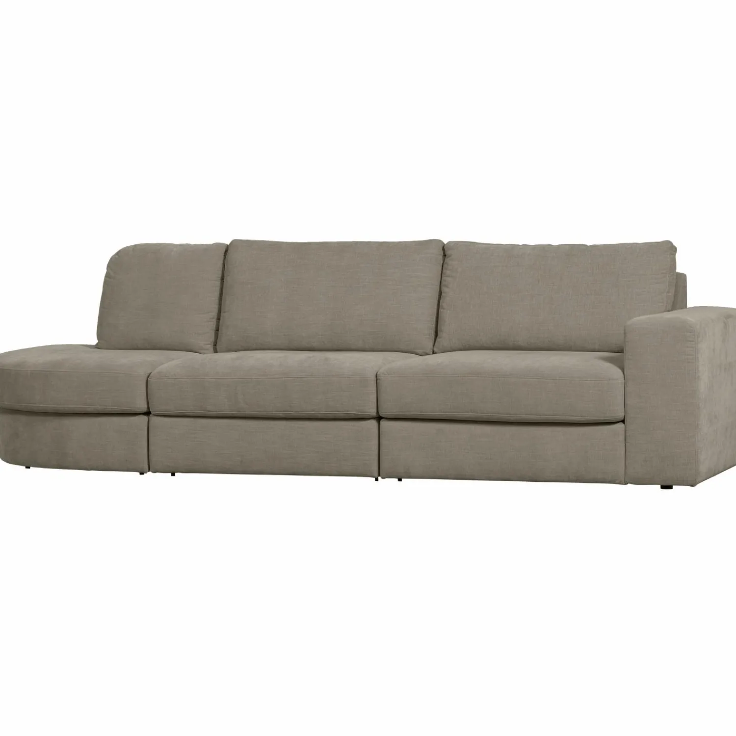 Discount WOOOD Family bank 2,5-zits ronding links Warm grijs