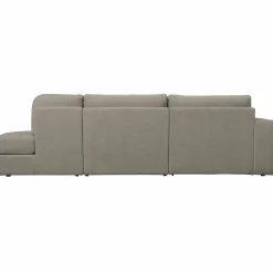 Best WOOOD Family bank 2,5-zits ronding rechts Warm grijs