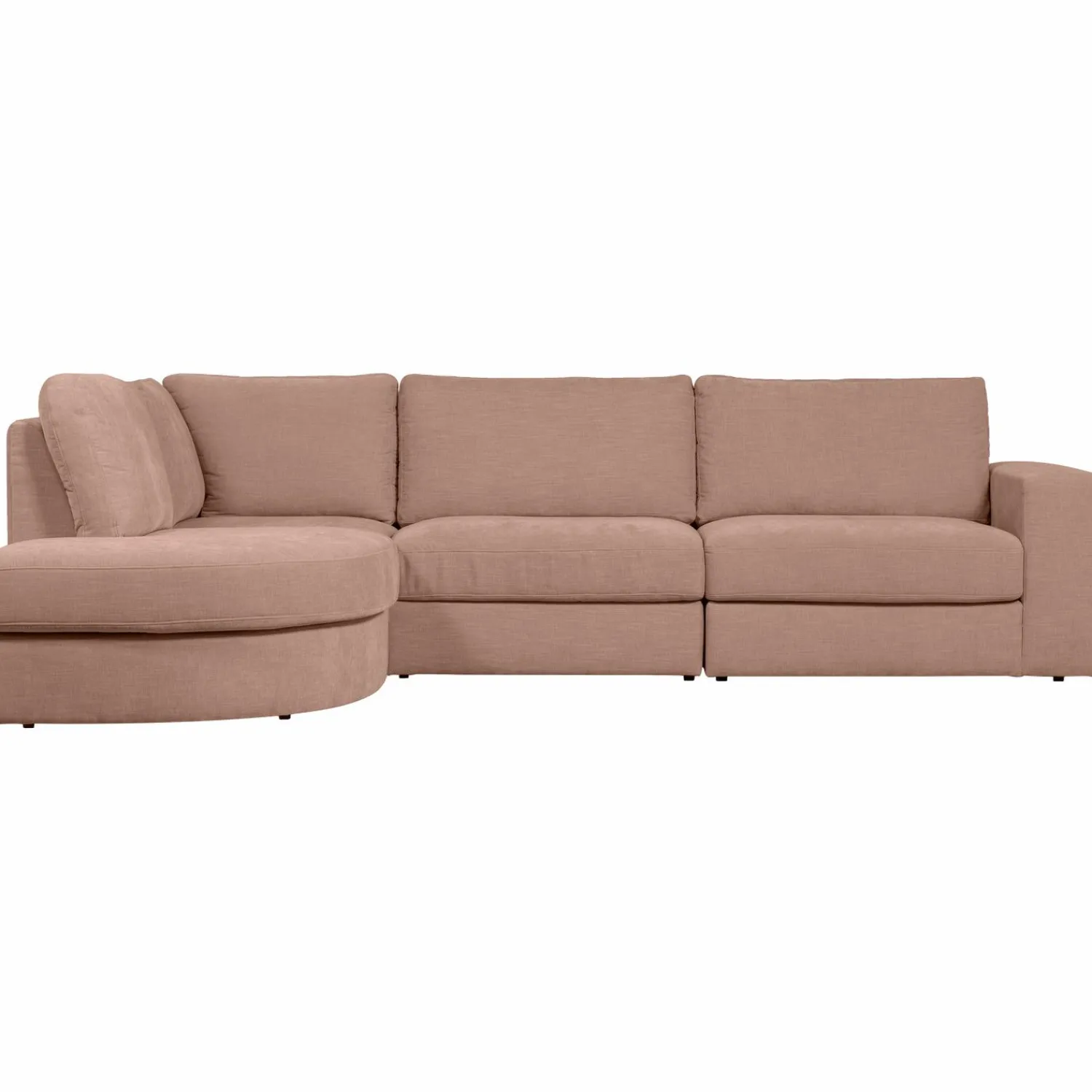 Discount WOOOD Family hoekbank ronding links Roze