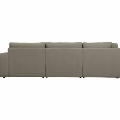 Best WOOOD Family hoekbank ronding links Warm grijs