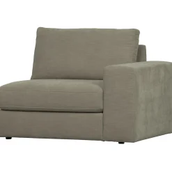 New WOOOD Family 1-zits element met arm rechts Warm grijs