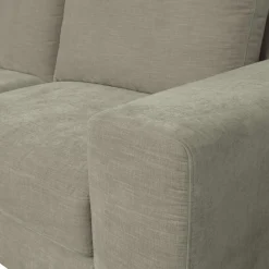 New WOOOD Family 1-zits element met arm rechts Warm grijs