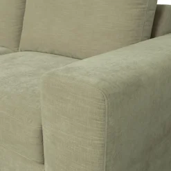 Discount WOOOD Family 1-zits element met arm rechts Groen