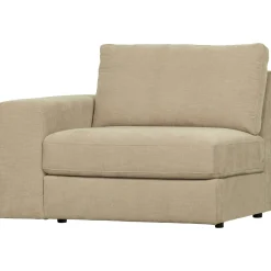 Hot WOOOD Family 1-zits element met arm links Zand