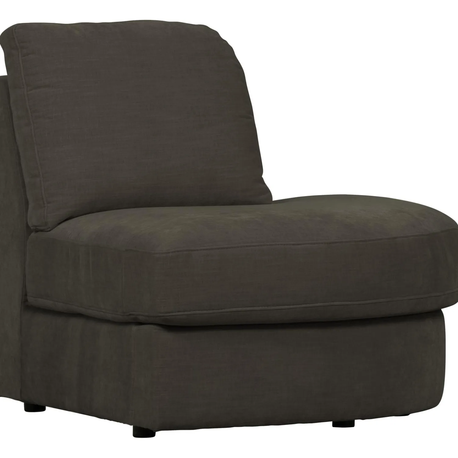 Hot WOOOD Family 1-zits element ronde hoek rechts Antraciet