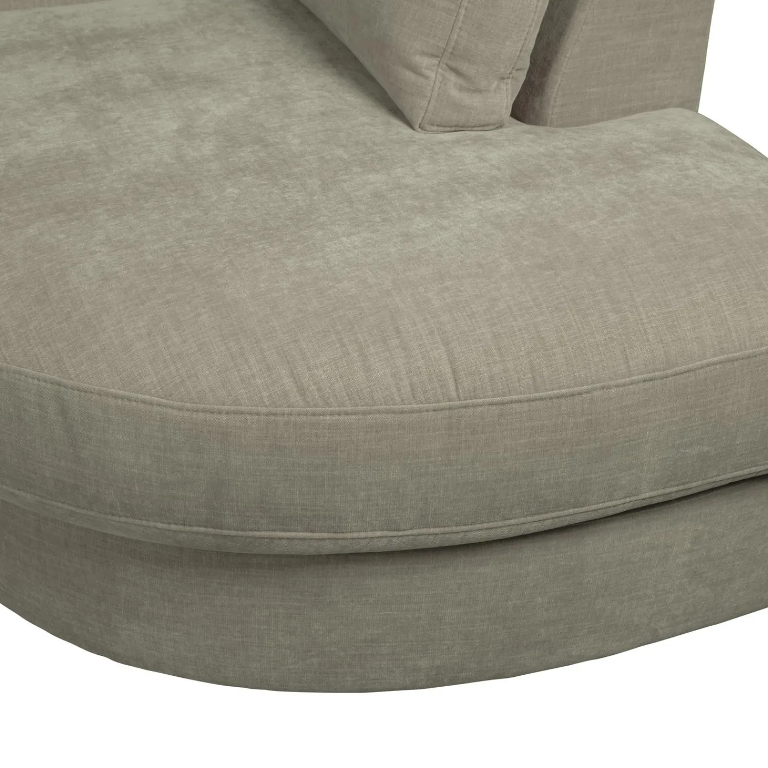 New WOOOD Family 1-zits element ronde hoek rechts Warm grijs