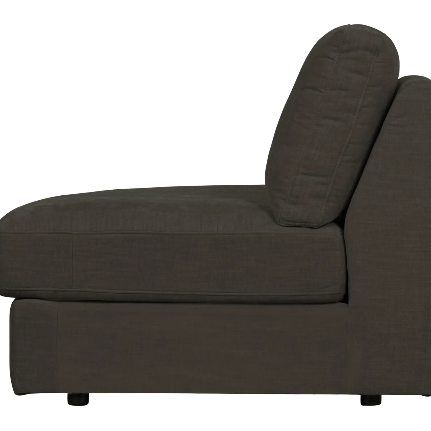 Best WOOOD Family 1-zits element ronde hoek links Antraciet