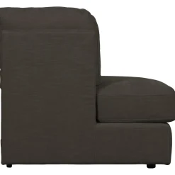 Best WOOOD Family 1-zits element ronde hoek links Antraciet