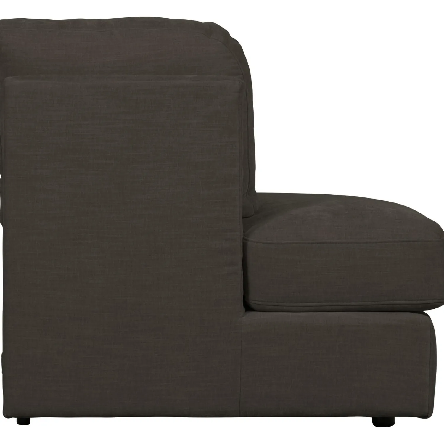 Best WOOOD Family 1-zits element ronde hoek links Antraciet