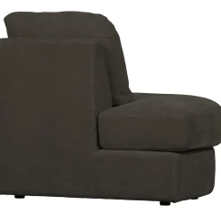 Best WOOOD Family 1-zits element ronde hoek links Antraciet