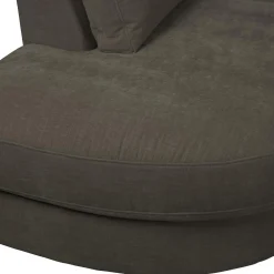 Best WOOOD Family 1-zits element ronde hoek links Antraciet