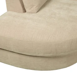 WOOOD Family 1-zits element ronde hoek links Zand