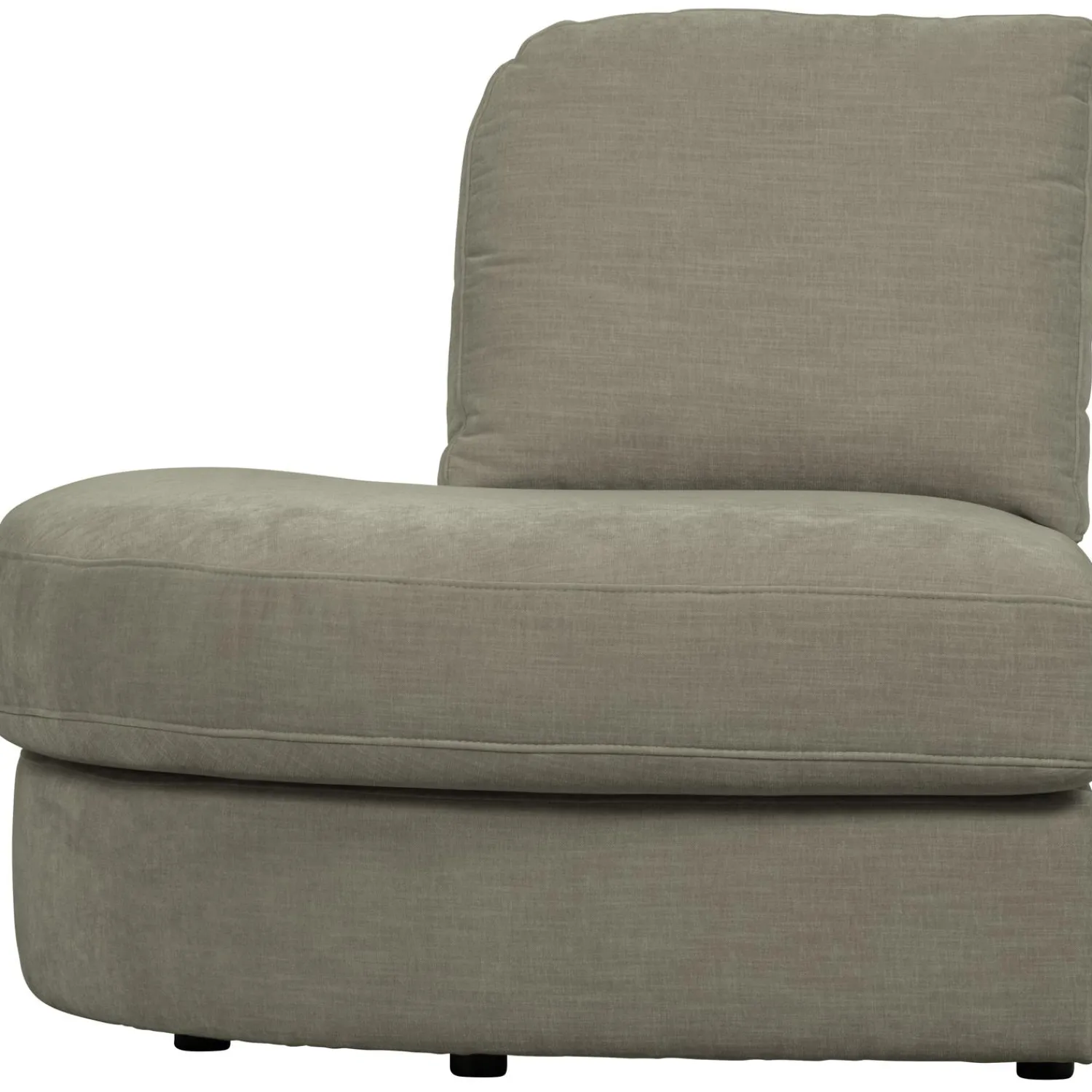 Outlet WOOOD Family 1-zits element ronde hoek links Warm grijs