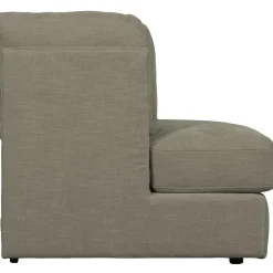 Outlet WOOOD Family 1-zits element ronde hoek links Warm grijs