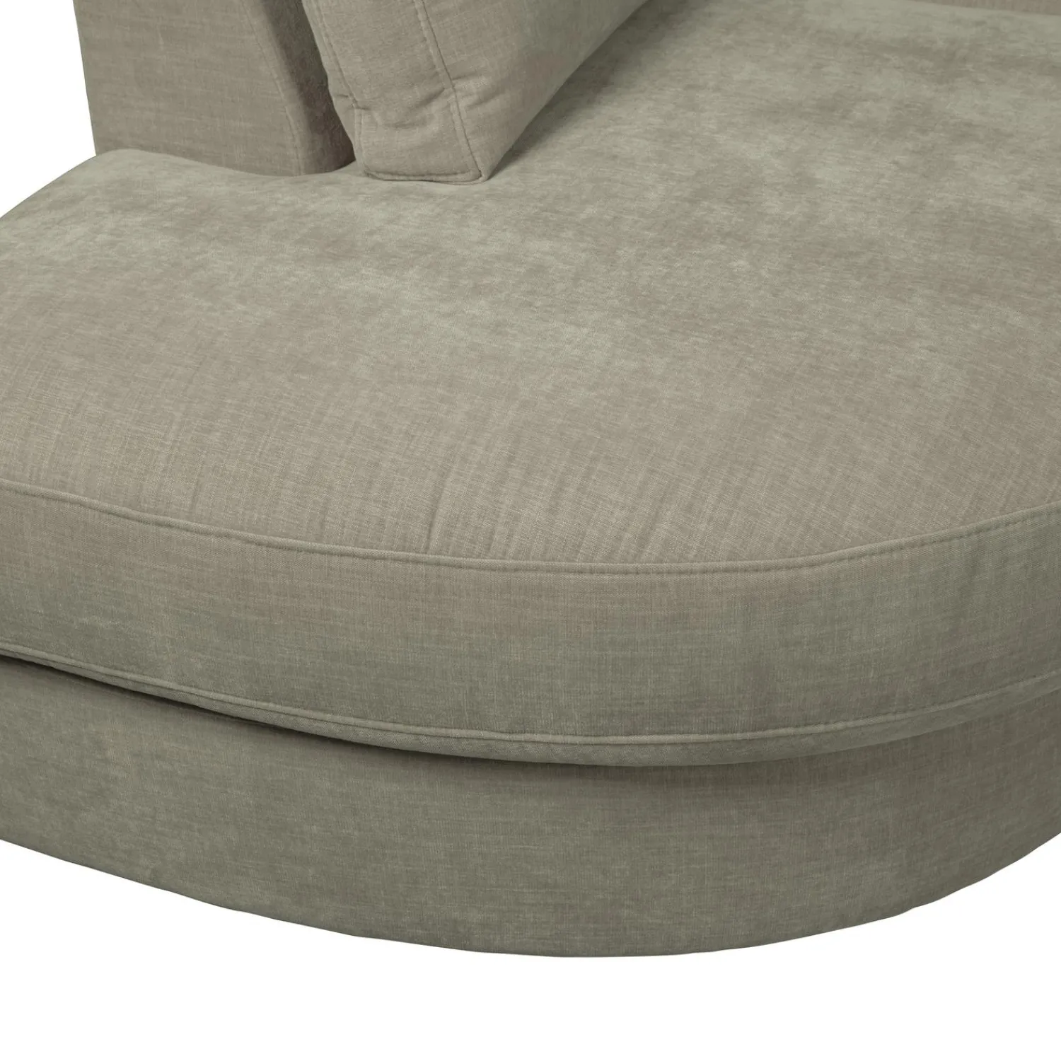 Outlet WOOOD Family 1-zits element ronde hoek links Warm grijs