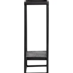 Hot WOOOD Febe wandrek tuin verticaal metaal zwart