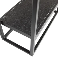 Hot WOOOD Febe wandrek tuin verticaal metaal zwart