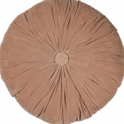 Hot WOOOD Feis kussens velvet roze/naturel - set van 3