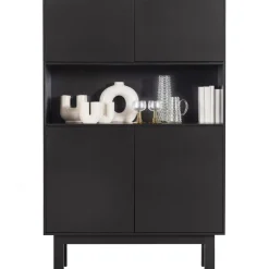 Hot WOOOD Finca buffet-/drankkast grenen diepzwart