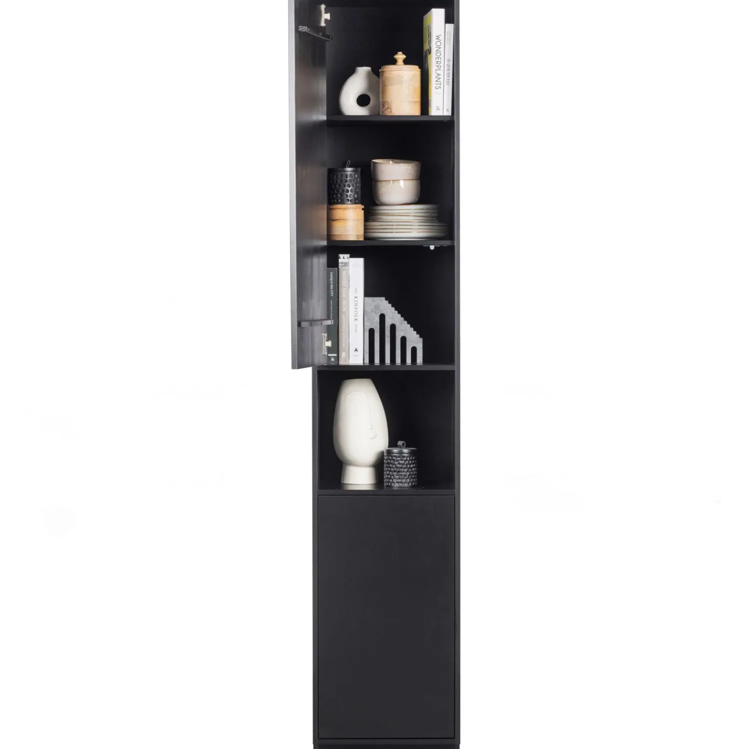 Online WOOOD Finca opbergkast 40 cm grenen diepzwart