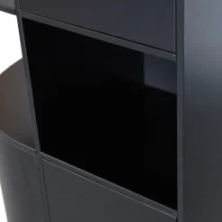 Sale WOOOD Finca opbergkast rond links 78 cm grenen diepzwart