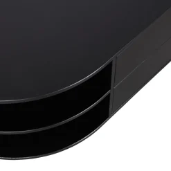 Sale WOOOD Finca tv meubel rond links 78 cm grenen diepzwart