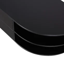 Sale WOOOD Finca tv meubel rond rechts 78 cm grenen diepzwart