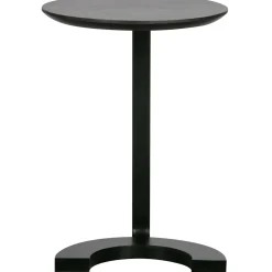 Hot WOOOD Floor bijzettafel hout/metaal zwart