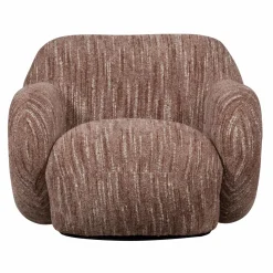 Discount WOOOD Folke fauteuil chenille oudroze melange Oud roze melange